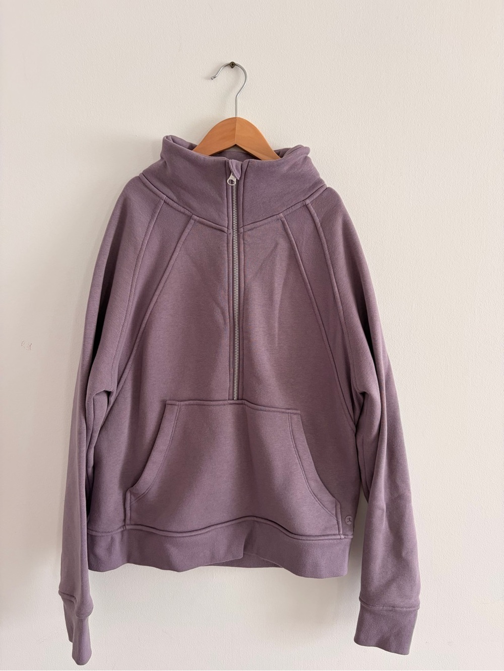 Purple Zip-Neck Women’s Sweater